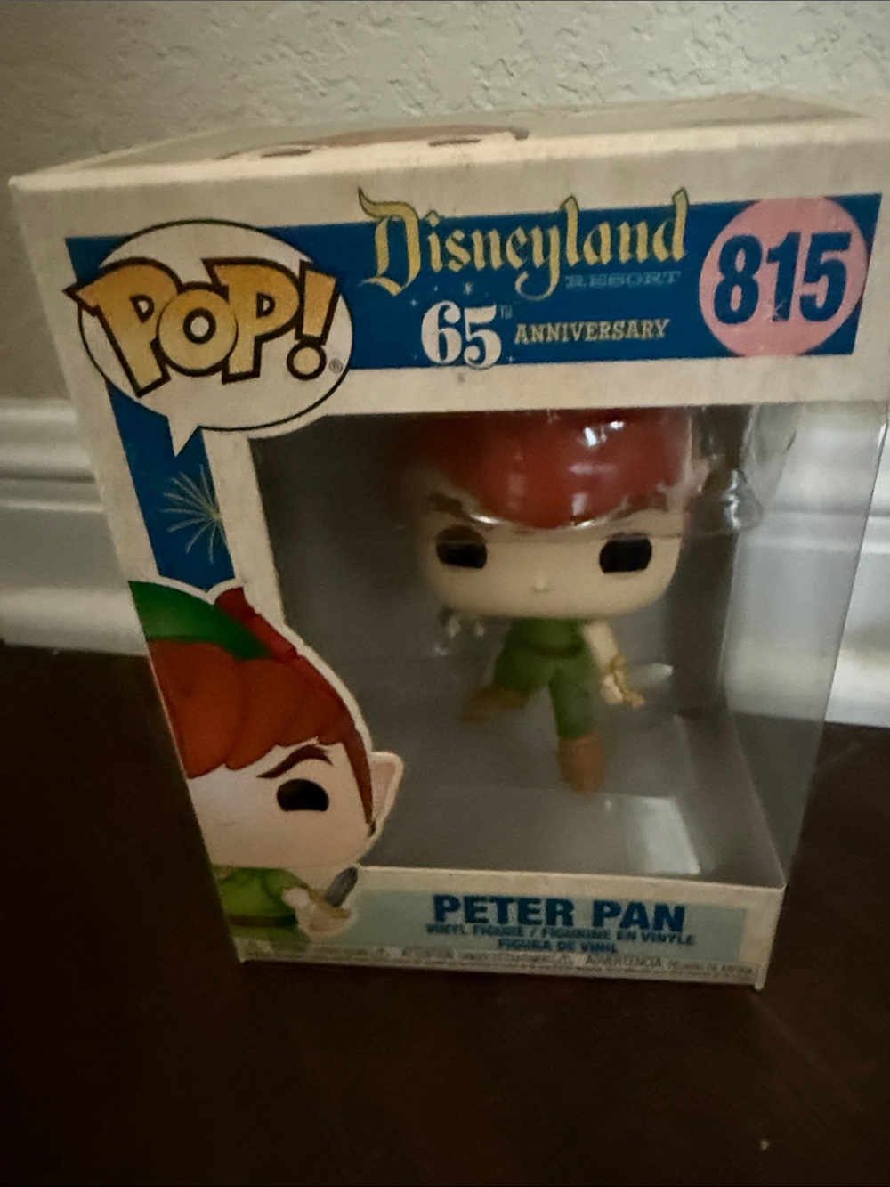 Funko Pop! Peter Pan Figure Disneyland 65th anniversary 815